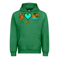 Emerald peace love beach Urban Hoodie - Jasminsmagicworld