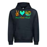 Navy peace love beach Urban Hoodie - Jasminsmagicworld