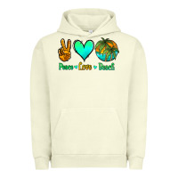 Pigment Pistachio peace love beach Urban Hoodie - Jasminsmagicworld
