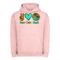 Pigment Salmon peace love beach Urban Hoodie - Jasminsmagicworld