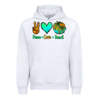 White peace love beach Urban Hoodie - Jasminsmagicworld