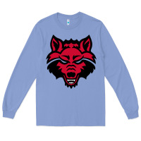 Colony Blue DEVIL - RED WOLVES FOOTBALL SOCCER STATE MEN Long Sleeve Tee - linhVisuals