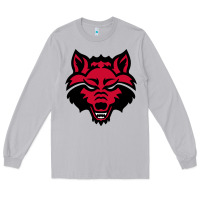 Moon Dust DEVIL - RED WOLVES FOOTBALL SOCCER STATE MEN Long Sleeve Tee - linhVisuals
