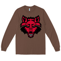 Chestnut DEVIL - RED WOLVES FOOTBALL SOCCER STATE MEN Long Sleeve Tee - linhVisuals