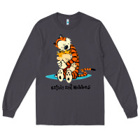 Smoke newcalvin and hobbes [tyellow] Long Sleeve Tee - linhVisuals