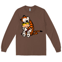 Chestnut newcalvin and hobbes 04 Long Sleeve Tee - linhVisuals