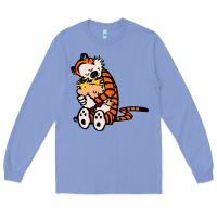 Colony Blue newcalvin and hobbes 04 Long Sleeve Tee - linhVisuals