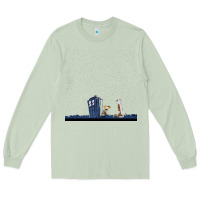 Matcha newcalvin and hobbes night star tardis Long Sleeve Tee - linhVisuals