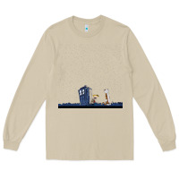 Mushroom newcalvin and hobbes night star tardis Long Sleeve Tee - linhVisuals