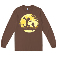 Chestnut newcalvin and hobbes no worries Long Sleeve Tee - linhVisuals