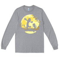 Heather Grey newcalvin and hobbes no worries Long Sleeve Tee - linhVisuals