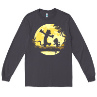 Smoke newcalvin and hobbes no worries Long Sleeve Tee - linhVisuals