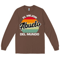 Chestnut el mejor abuelo del mundo grandfather sweatshirt Long Sleeve Tee - linhVisuals