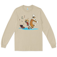 Mushroom newcalvin and hobbes sing 09 Long Sleeve Tee - linhVisuals