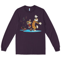 Plum newcalvin and hobbes sing 09 Long Sleeve Tee - linhVisuals