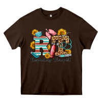 Chocolate Brown respiratory therapist western Heavy Core Tee - OliviaCreatesArt