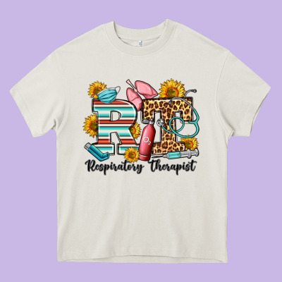 Respiratory Therapist Western Heavy Core Tee Designed By Oliviacreatesart