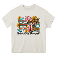 Cream respiratory therapist western Heavy Core Tee - OliviaCreatesArt