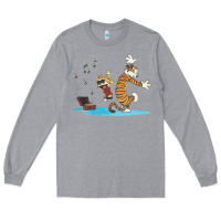 Heather Grey newcalvin and hobbes sing 09 Long Sleeve Tee - linhVisuals