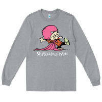 Heather Grey newcalvin and hobbes stupendous man Long Sleeve Tee - linhVisuals