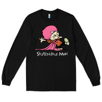 Black newcalvin and hobbes stupendous man Long Sleeve Tee - linhVisuals
