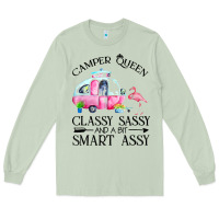 Matcha newcamper queen classy sassy and a bit smart assy Long Sleeve Tee - linhVisuals