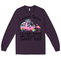 Plum newcamper queen classy sassy and a bit smart assy Long Sleeve Tee - linhVisuals