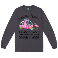 Smoke newcamper queen classy sassy and a bit smart assy Long Sleeve Tee - linhVisuals