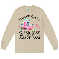 Mushroom newcamper queen classy sassy and a bit smart assy Long Sleeve Tee - linhVisuals
