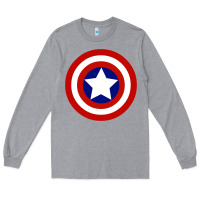 Heather Grey newcaptain america Long Sleeve Tee - linhVisuals