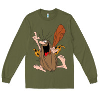 Army Green newcaptain caveman Long Sleeve Tee - linhVisuals