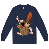 Navy newcaptain caveman Long Sleeve Tee - linhVisuals