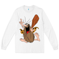 White newcaptain caveman Long Sleeve Tee - linhVisuals