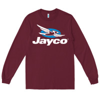 Burgundy Jayco Bicycling Bike Long Sleeve Tee - linhVisuals
