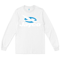 White Jayco Bicycling Bike Long Sleeve Tee - linhVisuals