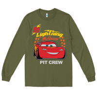Army Green newcars lightning mcqueen Long Sleeve Tee - linhVisuals