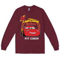 Burgundy newcars lightning mcqueen Long Sleeve Tee - linhVisuals