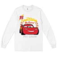 White newcars lightning mcqueen Long Sleeve Tee - linhVisuals