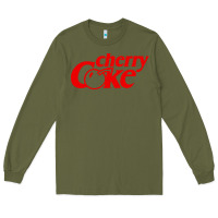 Army Green newcherry coke Long Sleeve Tee - linhVisuals