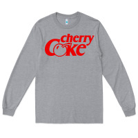 Heather Grey newcherry coke Long Sleeve Tee - linhVisuals