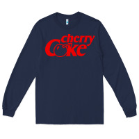 Navy newcherry coke Long Sleeve Tee - linhVisuals
