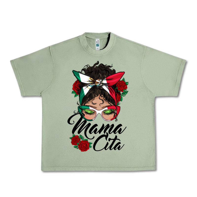 Mexican Mamacita Messy Bun Urban Heavy Tee by BundleAndBundleShop | Teevron