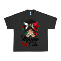 Pigment Black mexican mamacita messy bun Urban Heavy Tee - BundleAndBundleShop