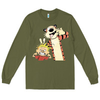 Army Green calvin Long Sleeve Tee - linhVisuals