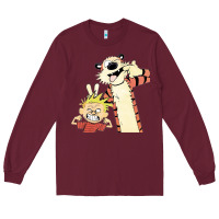 Burgundy calvin Long Sleeve Tee - linhVisuals