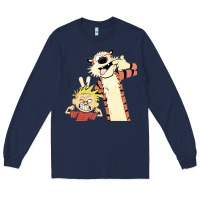 Navy calvin Long Sleeve Tee - linhVisuals