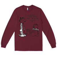 Burgundy calvin Long Sleeve Tee - linhVisuals