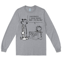 Heather Grey calvin Long Sleeve Tee - linhVisuals