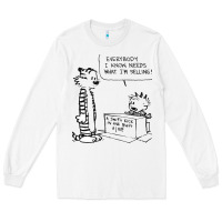 White calvin Long Sleeve Tee - linhVisuals
