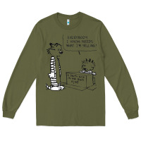 Army Green calvin Long Sleeve Tee - linhVisuals